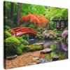 MuchoWow© Quadri su Tela Foto Quadro Moderno Soggiorno Canvas Decorazioni | 70x50 cm - Camera da Letto Giardino giapponese - Natura - Alberi - Piante - Giappone