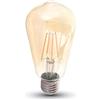 V-TAC Lampadina LED E27 8W ST64 Filamento Ambrato 2200K