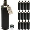 acquaverde | 12 Bottiglie in Latta 750 ml per Olio di Oliva, Contenitore Alimentare Verde, Design Squadrato, Incluso Tappo Prefilettato in Metallo con Salvagoccia