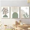 MKHFUW Set di 3 Arte da Parete con Foglie Botaniche Astratte, Poster Boho Disegno al Tratto di Donna, Senza Cornice (Design-11, 3Pcs-40x60cm)