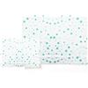 various Set Lenzuola Lettino 60x120 cm, 3 Pezzi, Stelle Verde/Bianco | 100% cotone morbido e traspirante per il lettino e il riposo quotidiano.
