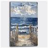 Printerland Quadro moderno Soggiorno Pontile sul Mare Spiaggia Stampa su tela Canvas Astratto Camera da Letto (14, 50x100 cm, Canvas intelaiato)