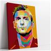 Artis Laboratory Poster Ritratto Moderno Francesco Totti 70x100cm - Stampa su Tela Artistica SENZA CORNICE, Quadri Moderni Soggiorno, Arredo Casa Ufficio, Eco-Friendly, Made in Italy