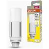 OSRAM DULUX LED D26 VT EM, G24D, 7.5W, 950lm, 3000K, colore bianco caldo, adatta per applicazioni verticali grazie a un angolo del fascio di 300 gradi, durata lunga, luce immediata