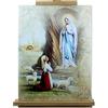 Proposte Religiose Tela Effetto Dipinto - Telaio in Legno Cm 30X40 - MADE IN ITALY (Madonna di Lourdes)