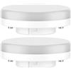 ledscom.de 2x GX53 Lampadina LED, bianca (4000 K), 6,4 W, 560lm, 97°, opaca