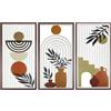 YIYA 3 Pezzi Decorazioni da Parete Decorazioni Murali Legno Decorazione Murale in Legno Bohemian Per Decorazioni Da Casa Parete Agriturismo Soggiorno Set Moderno Wall Art Decor (luce)