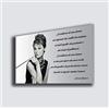 Printerland Quadro moderno AUDREY HEPBURN - STAMPA SU TELA Quadri Moderni Arte Cucina Soggiorno Camera da letto Design Arredo Arredamento Casa printerland.it (70x100 cm)