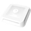 MÜLLER LICHT Müller luce LED PLAFONIERA 4eckig con sensore di movimento bianco, con 4 x AAA batteria batteria ml400081, Plastica, bianco, 1 pezzo