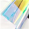 Generic Tessuto sintetico olografico trasparente in PVC blu iridescente, 30 x 135 cm, per fai da te, patchwork, borse, fiocchi, creazione di gioielli (XHT-299-L)