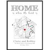toyofmine Poster da parete mappa casa personalizzata con nomi, date e indirizzo | Stampa personalizzata con mappa stellare poster per data specifica, regali unici per lui, regali significativi per lei