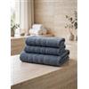 GX GARGIX Set Asciugamani Bagno 3 Pezzi in Spugna 100% Cotone - Morbidi, Assorbenti e Resistenti - Set Viso, Ospite e Telo Bagno - Ideale per Casa, Bagno e Regalo