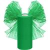 FARYODI Rotolo di Tulle 30cm x 92,5m, Nastro in Tulle Decorazione per Matrimoni, Tull in Organza per DIY Tutu Gonna, Tabella, Craft, Fiocco, Decorazioni per Feste (Verde)