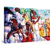 Startonight Quadro su Tela - Ragazza Jazz - Grandi Quadri Astratti Moderni Stampe Grande per Soggiorno Stampe Incorniciate 80x120 cm, Decorazione Parete, Idea Regalo Elegante Luminoso al Buio