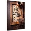Feeby Stampa su Tela - Quadri Moderni Soggiorno - Quadro Camera Da Letto - Caffè Didascalia Bevande Cucina - 40x60 cm - Decorazioni Parete
