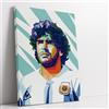 Artis Laboratory Poster Ritratto Moderno Maradona Pibe de Oro 70x100cm - Stampa su Tela Artistica SENZA CORNICE, Quadri Moderni Soggiorno, Arredo Casa Ufficio, Eco-Friendly, Made in Italy