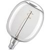 LEDVANCE OSRAM Lampada LED Vintage 1906 vetro chiaro, 4,8W, 400lm, forma a palloncino con diametro 170mm e attacco E27, luce bianca calda a 2700K, filamento dimmerabile, durata fino a 15.000 ore