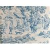 Stamperia Festa & Borelli Srl Toile De Jouy Tessuto al Metro | Diversi Colori Disponibili | Made in Italy | 100% Cotone | Altezza 180 cm (1 metro x 1,80 m Altezza, Blu Carta da Zucchero)