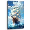 Printerland Quadro Moderno Soggiorno VELIERO MARE Quadri moderni da Parete Salone XXL grande Stampa su tela Canvas Decorazione Murale muro Arredo Camera da letto Cucina (50x100 cm, 8)