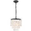 ZXLZHGS Lampadario a conchiglia con carillon di vento Lampadario con struttura in metallo Lampada a sospensione in madreperla Personalizzata Camera da letto creativa Studio Decorazione della stanza dei