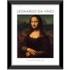 LABORATORIO 102 Quadro La Gioconda Leonardo Da Vinci Monna Lisa (30x40 cm) Arte Contemporanea - Stampa Fotografica da Parete con Cornice inclusa - Poster Moderno Pronto da Appendere