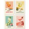 LAVEMA Set di Poster Retro Cocktail A4 (21x30cm) Vintage Aperol Spritz Mojito Limoncello Immagini da Cucina Decorazione da Parete per Soggiorno Bar Immagini da Cucina Galleria da Cucina Decorazione da