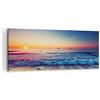 ARTTOR Quadri Moderni su Tela 120x50 cm Stampe da Parete Paesaggi Marino - 3613 | Mare Spiaggia Onda Quadro Decorativo Grande 1 pezzo Soggiorno Camera da Letto Arte da Parete Decorazione da Parete ARTTOR