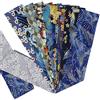 aufodara 10 Pezzi 7,5 x 100 cm Tessuti Strisce Tessuto Cotone Stoffa Stile Giapponese Abbronzante Patchwork Cucito Creativo Stoffe a Metro Materiali per Hobby Creativi Quilting Tessuto (Blu Navyblue)