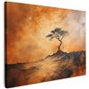 MuchoWow© Quadri Grandi Dimensioni Quadretti Da Parete Quadro Moderno | 70x50 cm - Camera Da Letto Stampa Foto Su Tela Soggiorno Cornice Decorazioni Albero - Paesaggio - Arancione