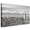 Wallazz Quadri Moderni Soggiorno Piemonte, Torino, Alpi, Mole, Piazza San Carlo - 100% Made in Italy - Stampa HD su Tela Canvas - Quadro Camera da Letto - Qualità Artigianale - 70x140cm