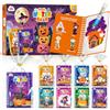 ZMLM Libro da colorare con set di pennarelli ad acqua, libro da colorare per bambini per il compleanno dei bambini, per l'occupazione, regali di compleanno per bambini dai 4 ai 12 anni (Halloween)