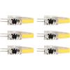 Acouto LED G4 220V 6 Pz 6W 500Lm G4 Lampadina LED COB Gelrgy Lampada a Risparmio Energetico Lampadina per Lampada da Soffitto Lampada da Parete Lampada da Tavolo 220V Gel G4 LED 220V 3W