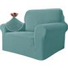 Ystyle Universale Copridivano 1 Posto con Braccioli, Azzurro | Sofa Cover Antigraffio Gatto, Pesante Fodere Copridivani Elasticizzato, Copripoltrona Antimacchia Lavabile Antiscivolo