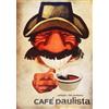 KUSTOM ART Poster da Parete Serie Pubblicità Retro' Caffè in Stile Vintage Senza Cornice Stampa Artistica su Carta Patinata 40x30cm