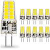 Auting G4 LED Lampadina 12V 3W 6000K 400LM 10 Pezzi | Sostituisce alogene 30W con 20 LED 2835, luce bianco freddo non dimmerabile per AC/DC illuminazione stabile