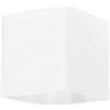 SOLLUX lighting SOLLUX Lampada da Parete Paralume in Vetro Illuminazione Minimalista Lampadina LED Installazione Facile Colore Bianco RICO 10x12x10 cm Quadrato