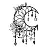 momgyaamz Metallo Decorazione La Luna, Motivi di Luna, Fiori e Stelle, Quadro Moderno Soggiorno, 3D Decorativo Minimalista Moderno Astratto Linea Arte, per Soggiorno, Ufficio, Decorazione per la Casa (30*20cm)