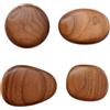 Milageto 4X Ganci Appendiabiti da Parete in Legno Moderni, Ganci Appendiabiti in Legno Ganci da Parete per Asciugamano, Cappello, Borse, Sciarpe