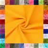 fingsi Stoffe Mira - Tessuto elasticizzato al metro, coupon tinta unita - larghezza tubolare 34 cm - 95% cotone, 5% elastan (01. giallo 0,5m)
