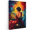 MuchoWow© Quadri Camera Da Letto Stampe Da Parete Quadro Su Tela Moderni | 40x60 cm - Decorazioni Murali Soggiorno Foto Quadretti Ingresso Casa Muro Vino - Donna - Atmosferico - Vivace