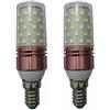 ANTYX 12V E14 LED Bulb Bulb 24V 10W 2835SMD 60ed AC/DC 12-40V for Camper Camper Marine, Solar Power Light And off Grid 2pcs / Lot (Colore : Green)