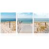 Dazzlewall Set di 3 Decorazioni Artistiche da Spiaggia, Stampe del Cielo Blu del Mare, Poster da Parete Costiera per Bagno Camera da Letto 30x40 cm Senza Cornice