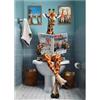 Saituo Home Poster umoristico per bagno, decorazione da parete, stampa 20 x 30 cm, divertente, adatto per salotti e bagni