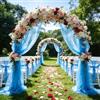 EUBSWA - 3 m x 160 cm di tessuto in organza, tulle rosa al metro, tulle morbido per cucito, tessuto a rete decorativo per decorazioni di Arbor, tende per matrimoni, decorazioni a mano, arco
