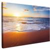 MuchoWow© Quadri Grandi Dimensioni Quadretti Da Parete Quadro Moderno | 90x60 cm - Camera Da Letto Stampa Foto Su Tela Soggiorno Cornice DecorazioniSpiaggia - Riva - Mare - Tramonto