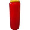 casaesport Candela di preghiera a vasetto Novena 18 x 7 cm 100% Vegetale Combustione 9 giorni - 216 ore (ROSSO)