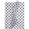 Jwssor Carta velina nera a pois, 20 fogli di carta da regalo da 20x14 pollici per sacchetti regalo, matrimonio, compleanno, baby shower, artigianato fai-da-te