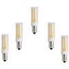 ANTYX Lampadina E11 LED 110V, Dimmerabile LED 3000K / 6000K, Mini Candelabro LED E11 Base 5Watt, Lampadina alogeno equivalente 50W (Confezione da 5) (Colore : Bianco Caldo)