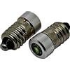 LED-Mafia Lampadina LED E10, 3 W, 3 - 6 V, 3 V, 4,5 Volt, ricambio per torcia frontale, zoom bianco freddo, Mes (2)