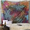 Craft Trade Mandala Multicolore Arazzo Telo da Parete Indiano Arazzi Appeso al Muro Boho Tapestry per Della Casa Soggiorno e Camera da Letto- 127 x 152 cm